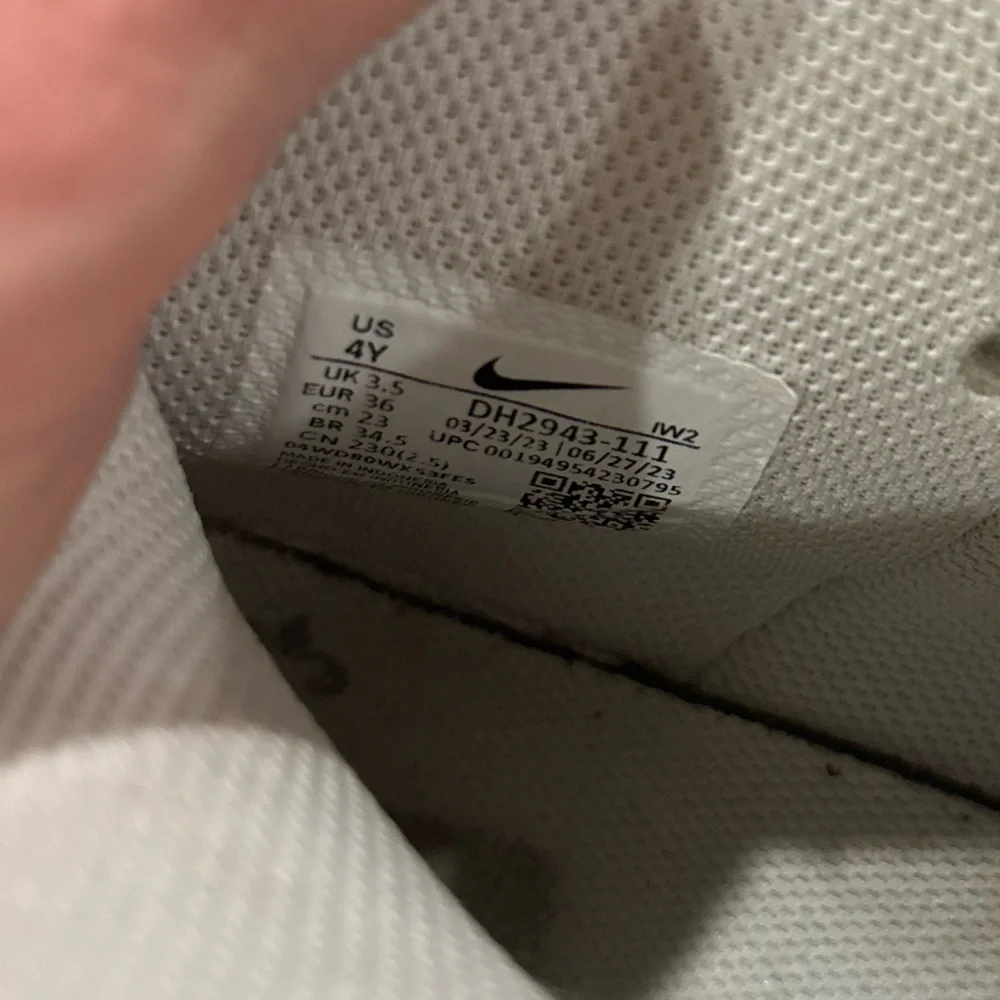 Nike Air Force 1s White High-Top Sneakers Size 4Y